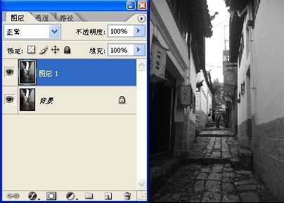 PS模糊滤镜与历史画笔处理淡彩素描特效
