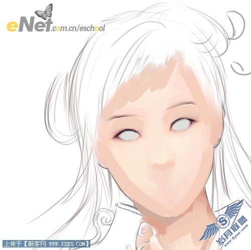 有女如莲 Photoshop手绘古典美女