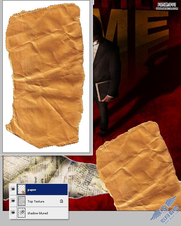 Photoshop合成教程：建构主义职场海报
