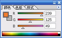 Photoshop ɫRGBֱʾ