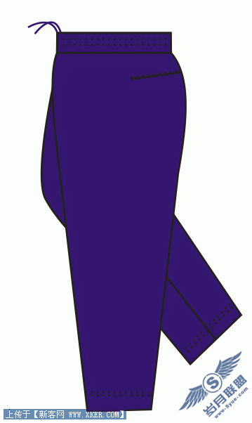 CorelDraw,休闲裤