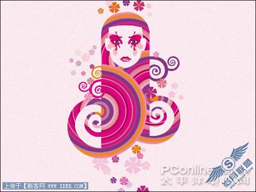 Photoshop CS4绘制时尚女性主题视觉