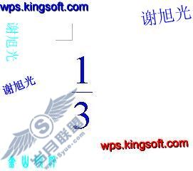 在WPS下实现用域真正分数输入技巧