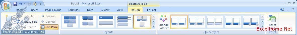 Excel 2007֪SmartArt ͼκʽһ