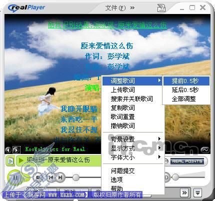 新版Realplayer歌词技巧大放送