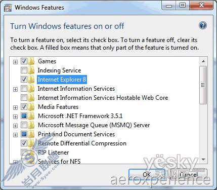 图为：Window 7的程序管理窗口