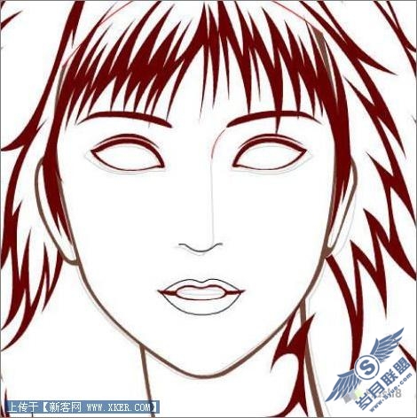 Flash绘画实例:青春靓丽美女