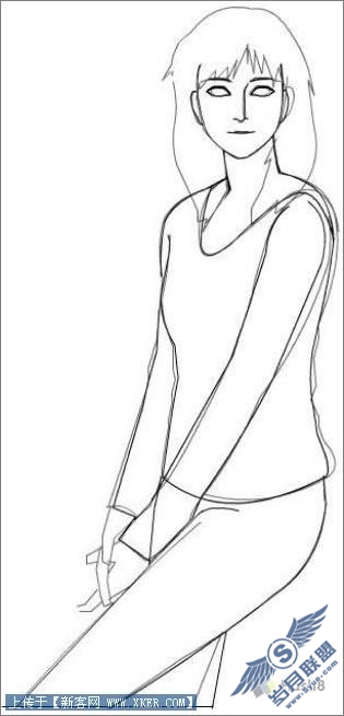 Flash绘画实例:青春靓丽美女