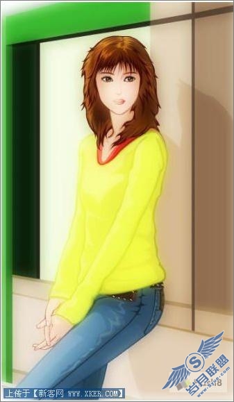 Flash绘画实例:青春靓丽美女