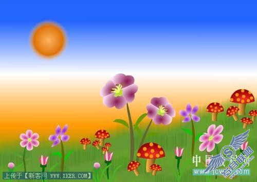 鼠绘花草