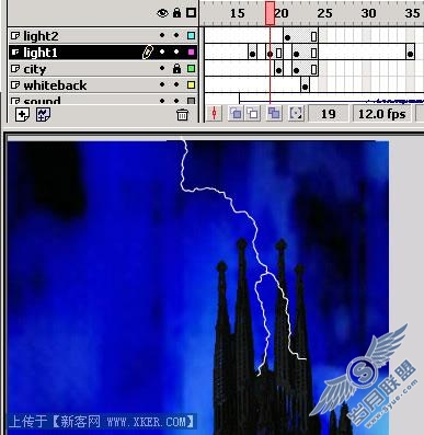 打造恐怖之夜闪电特效
