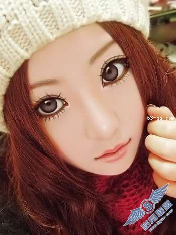 Photoshop手绘：制作MM可爱的卡通效果