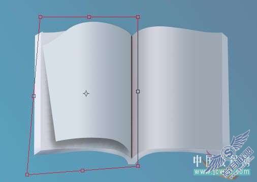 Photoshop鼠绘翻页书本效果