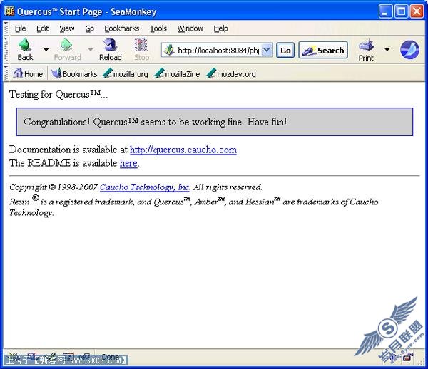 在 Sun Java System Web Server 上使用 Quercus 运行 PHP