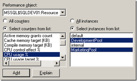 SQL Server 2008Resource Governor