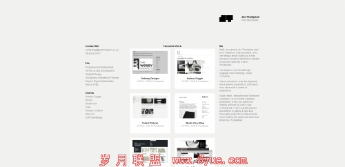 jezthompson 500x242 55 Examples of Minimalistic Web Design