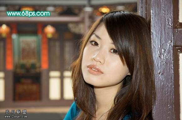Photoshop照片处理:调出古典色调美女照_新客网