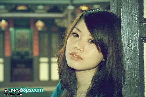 Photoshop照片处理:调出古典色调美女照_新客网