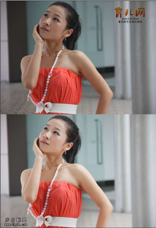 Photoshop照片处理:快速给美女美白皮肤_新客网