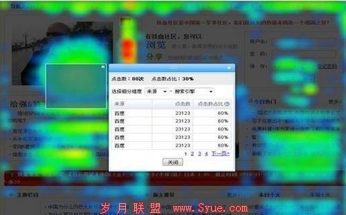 百度统计热力图功能