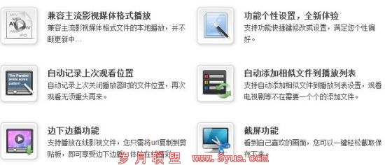 官方公布的特色功能