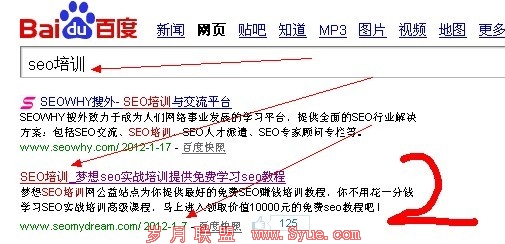 �ٶ����ķִ��㷨SEO��ѵ������2λ