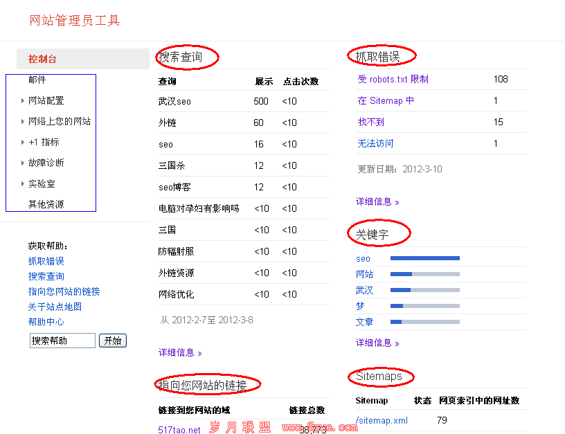 google webmasters