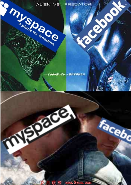 myspace��Facebook�Ķ�Թ���