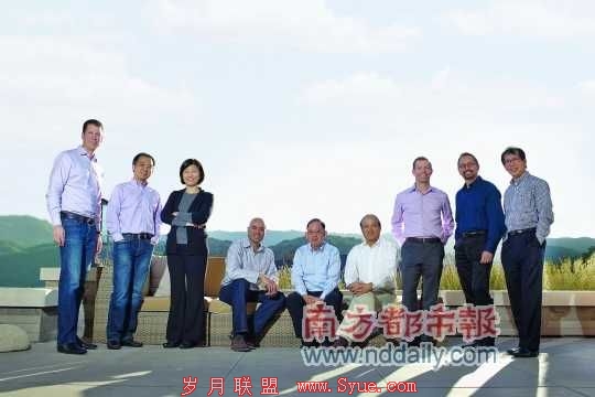 纪源资本全球合伙人在美国硅谷合影,右一是纪源资本创始合伙人在吴家驎。