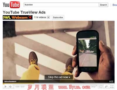 YouTube针对移动网站推新型广告 用户可选择
