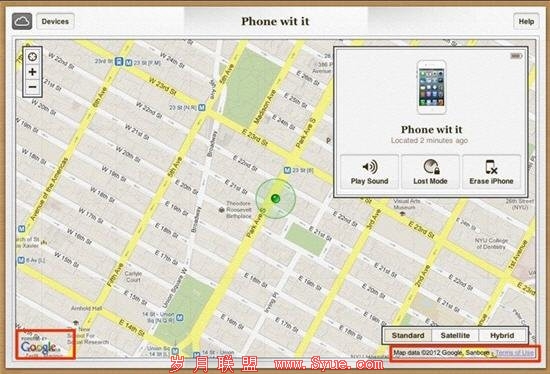 苹果iCloud.com仍使用谷歌地图追踪iOS设备