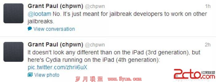 紧跟肌肉男 <a href=http://www.syue.com/News/Hack/ target=_blank class=infotextkey>黑客</a>chpwn宣布iPad 4被破解-54141.jpg