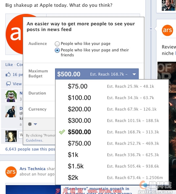 Facebook:Promoted Posts服务失败了?