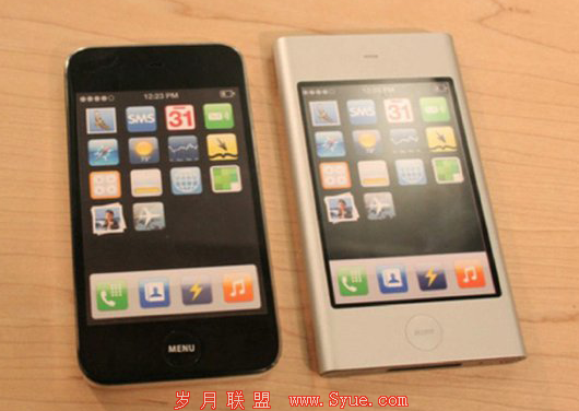 图为苹果和三星诉讼官司中曝出的iPhone mini原型机