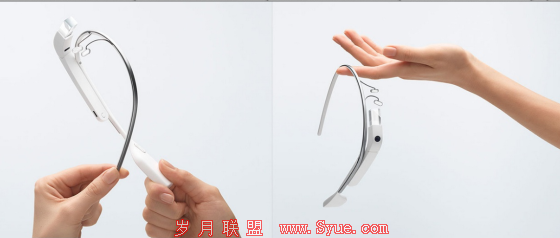 谷歌眼镜非常轻巧(图片来自谷歌)