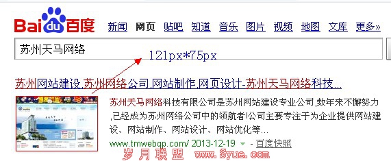 百度搜索结果图片之苏州天马网络