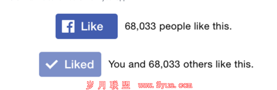 你将在Android和iOS设备上看到这样的like按钮