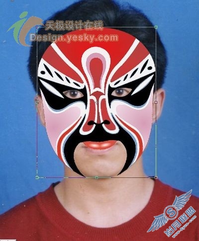 天极设计在线_Photoshop为你描绘京剧脸谱