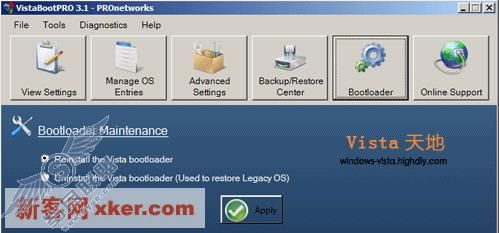 在预装Vista的PC上双重启动XP系统