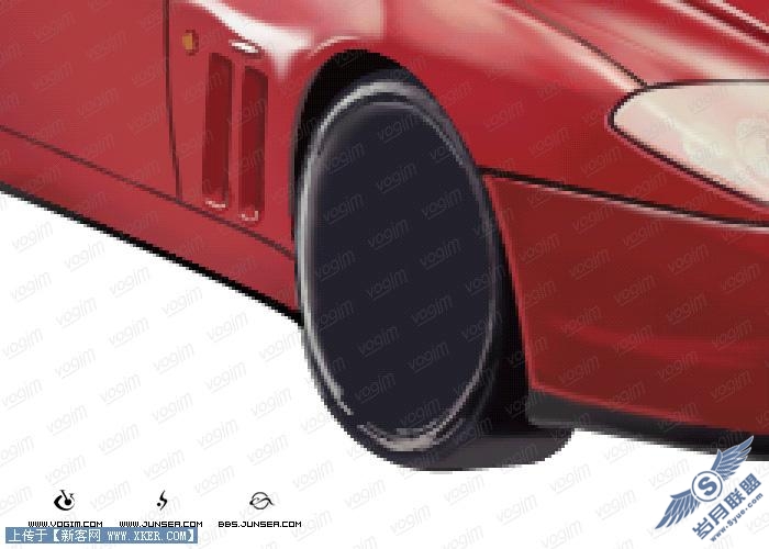 Photoshop超强打造红色法拉利