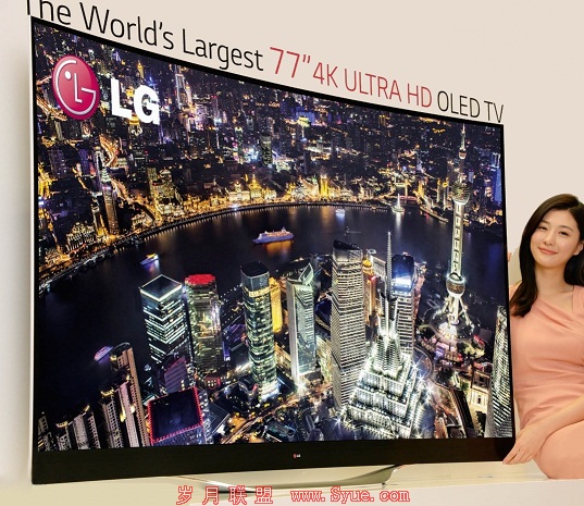 图2：全球最大尺寸 LG 77英寸ULTRA HD 4K超高清OLED电视77EC9800